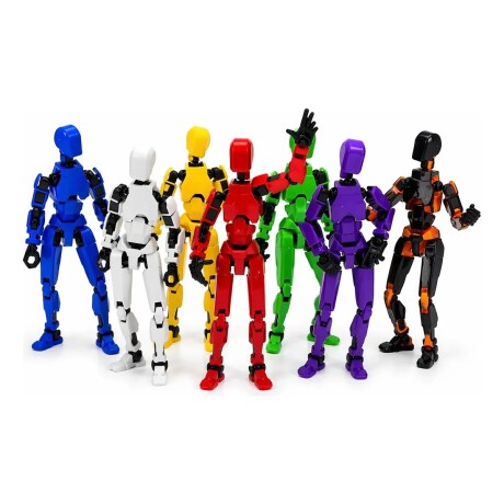 Figura Articulada Dummy 13 con Accesorios BLANCO