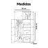 Ropero Armario Placard IMBACK IBK-PLC011 | Modular con 3 Pisos y Puertas, Compacto, Resistente y Moderno Negro Ropero Armario Placard IMBACK IBK-PLC011 | Modular con 3 Pisos y Puertas, Compacto, Resistente y Moderno Negro