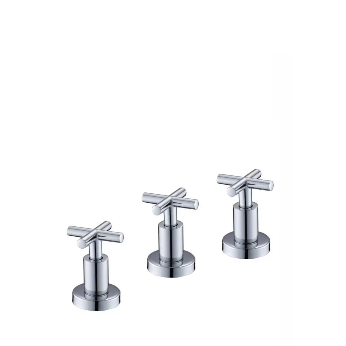 Grifería De Bidet Bimando Kiev Cromado Brillante Con Transferencia 
