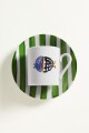 Taza de café con plato selva marina