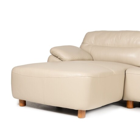 Rinconera Romano - Cuero Básico - Chaise Izquierdo 519 (Beige)