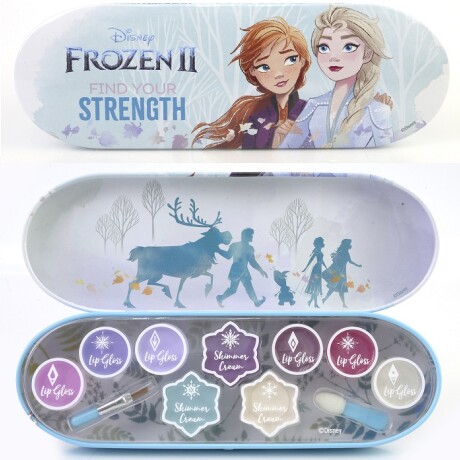 Maquillaje Infantil- Disney Frozen II Adventure Lata labial y Sombras Maquillaje Infantil- Disney Frozen II Adventure Lata labial y Sombras