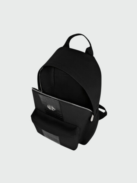PHILIPP PLEIN - mochila negra lona efecto cocodrilo Azul - Negro