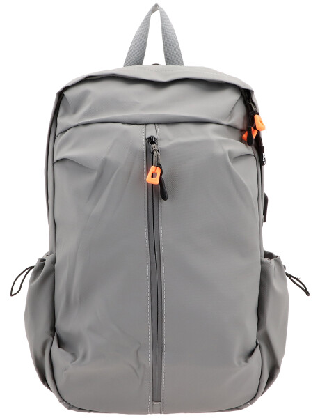 Mochila urbana Arye Longbridge con USB y espacio para notebook Gris