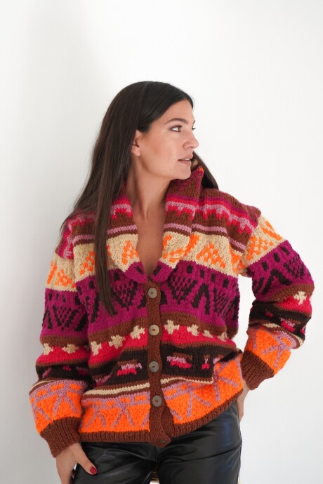 Saco Rosly Lana Fucsia