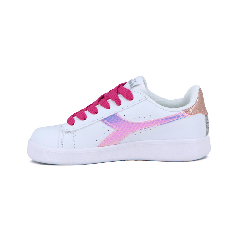 Diadora Knock On Lifestyle Niños Blanco-fuchsia Blanco-fucsia