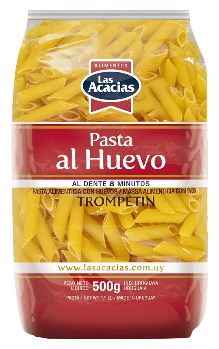 FIDEOS LAS ACACIAS AL HUEVO TROMPETIN DE 500 GRS 