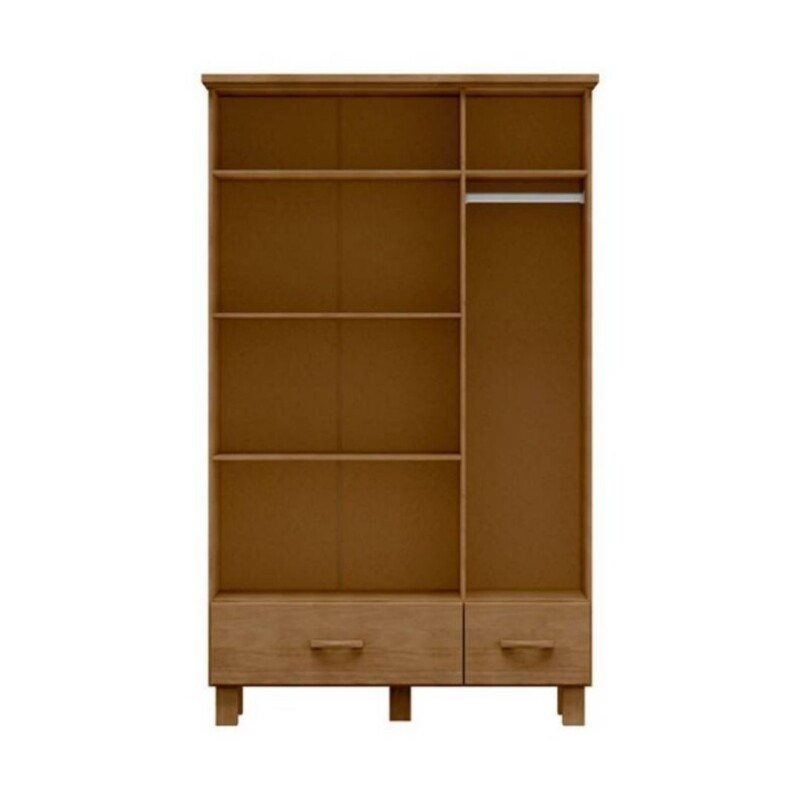 Ropero 2 puertas 1 cajón Finestra Bronce Madera Maciza Imbuia Ropero 2 puertas 1 cajón Finestra Bronce Madera Maciza Imbuia