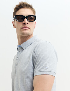 520751 REMERA HARRINGTON LABEL Gris Melange