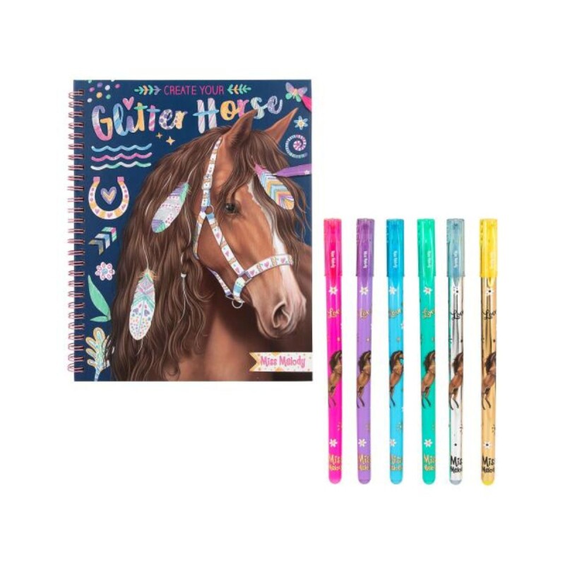 Libro para colorear Glitter Horse Libro para colorear Glitter Horse