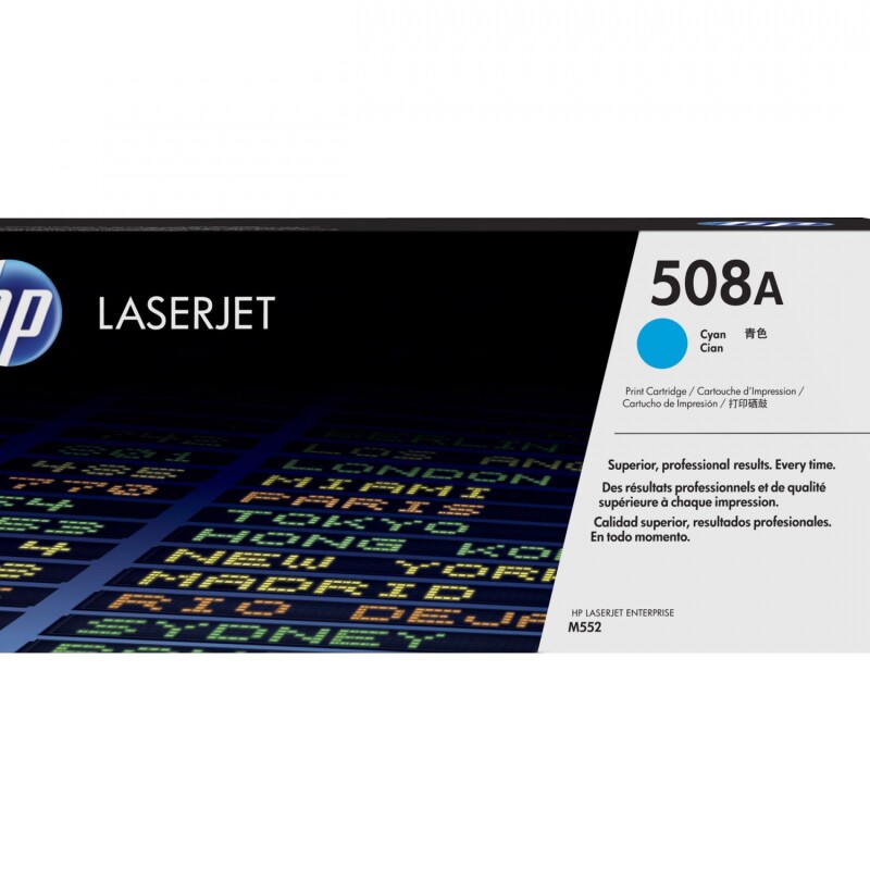 HP 508A - Cián - original - LaserJet - cartucho de tóner (CF361A) - para Color LaserJet Enterprise MFP M577; LaserJet Enterprise HP 508A - Cián - original - LaserJet - cartucho de tóner (CF361A) - para Color LaserJet Enterprise MFP M577; LaserJet Enterprise