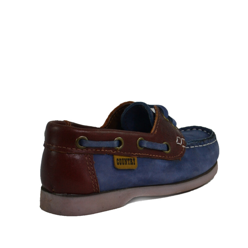 Zapato Niño 1900-03-14 Azul-pinhao