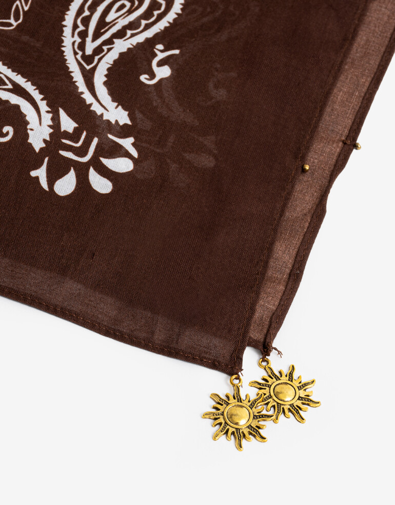 Pañuelos Raso Algodón Bulgaros Pañuelo Algodón Búlgaros - Marron Chocolate