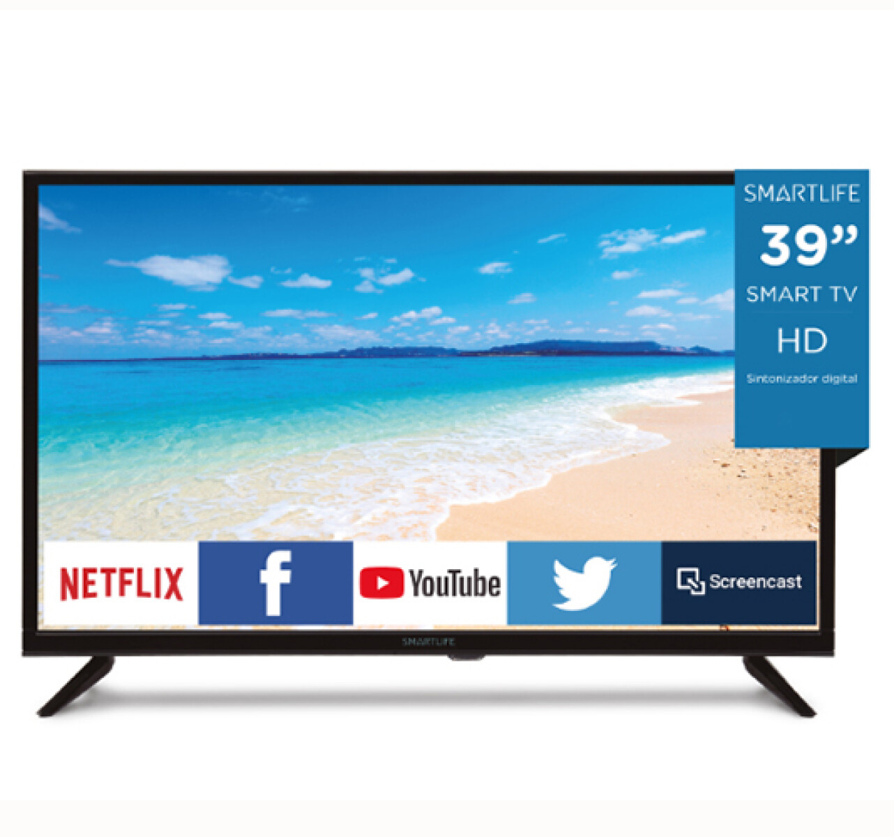 TV SMARTLIFE 39” SL-TV39HDNX HD Smart Linux - Sin color 