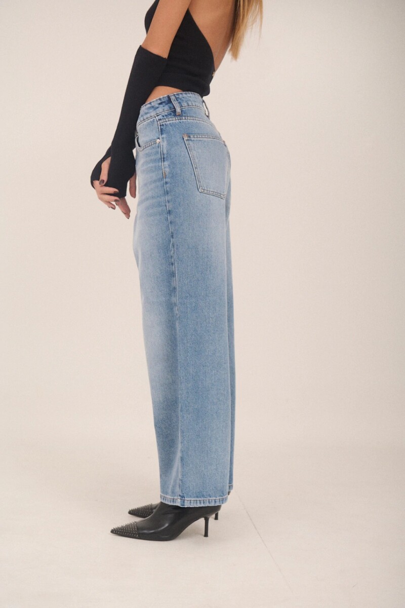 Jean Baggy Olivo Azul