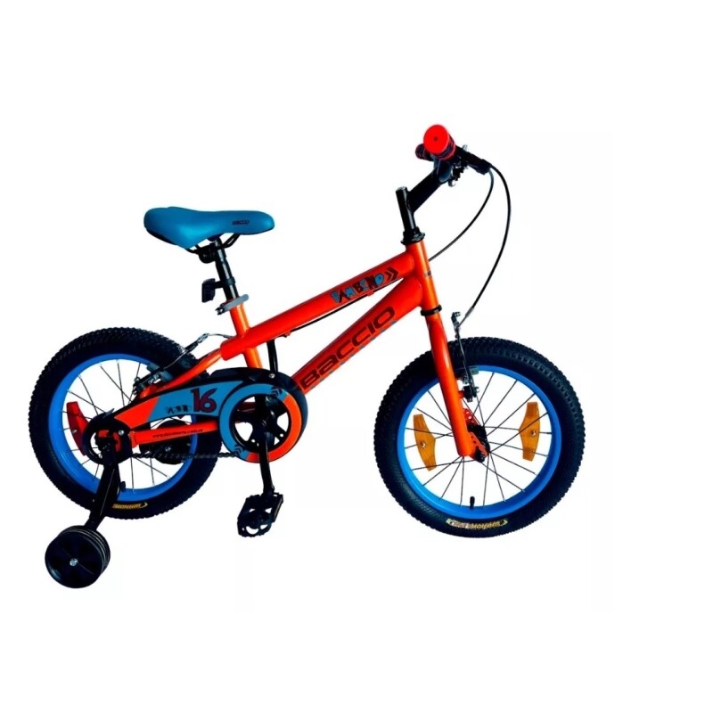 Bicicleta Baccio R.16 Niño Bambino (std) Naranja/turquesa