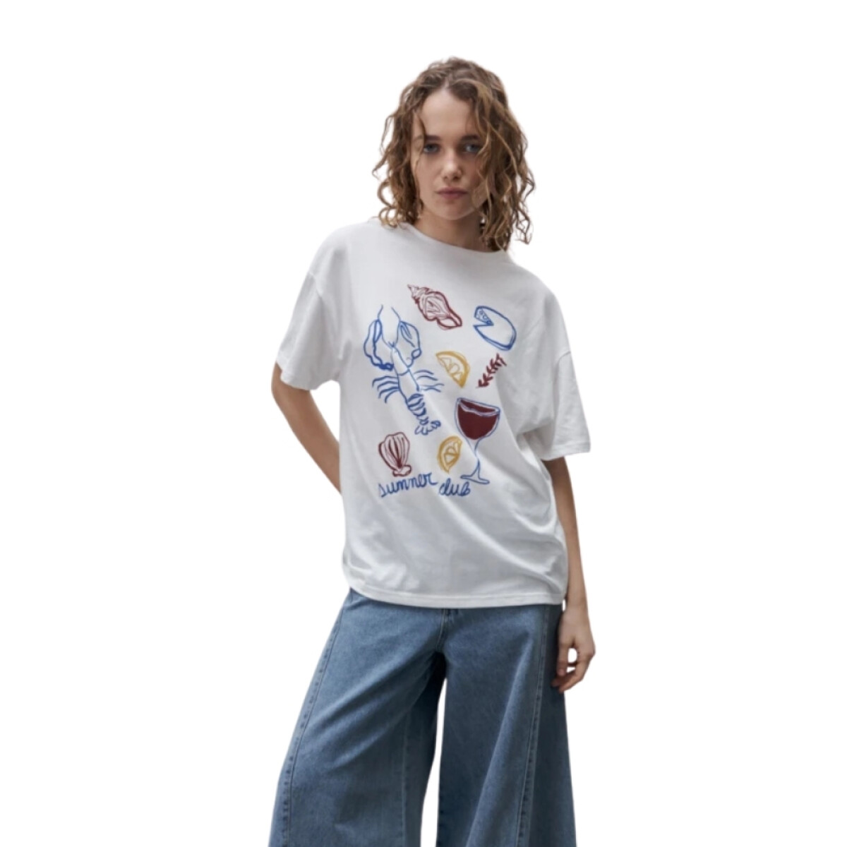 REMERA RENI XS-XL - BLANCO 