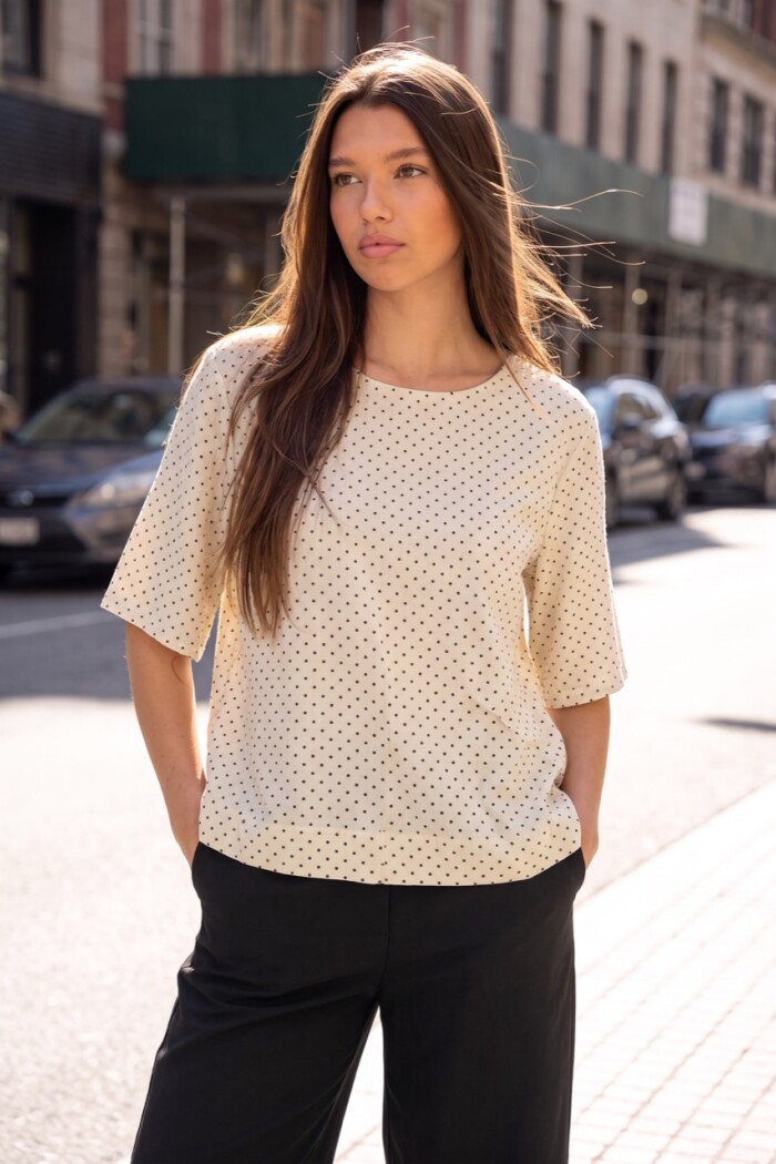 Blusa Estampada Crudo
