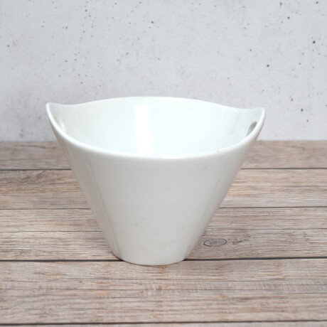 Bowl de cerámica blanco con asas Bowl de cerámica blanco con asas