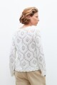 Sweater calado crudo