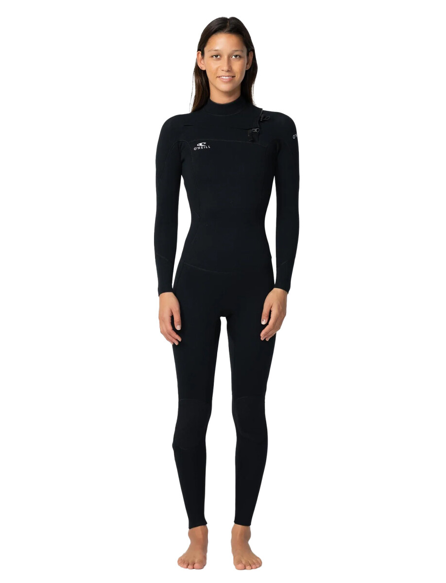 Reactor II Dama 4/3mm - Chest Zip Full Wetsuit - Black 