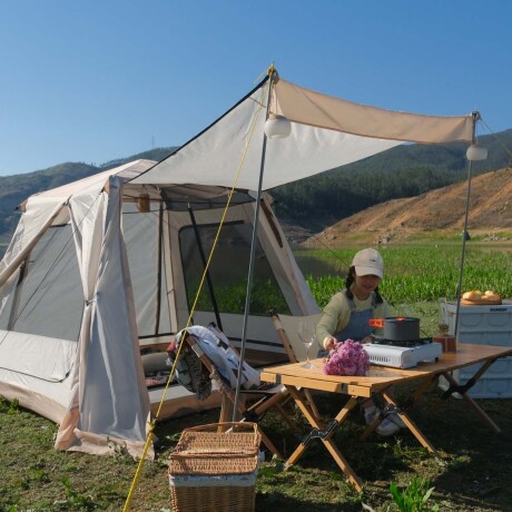 Carpa automática con sobretecho, 2 - 3 personas Carpa automática con sobretecho, 2 - 3 personas