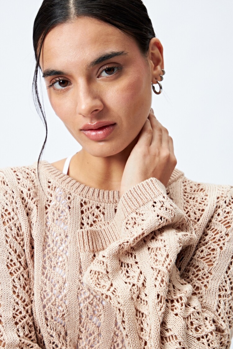 SWEATER MARINO Beige