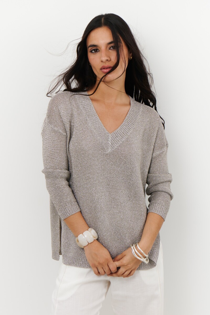SWEATER V BLINK PLATA