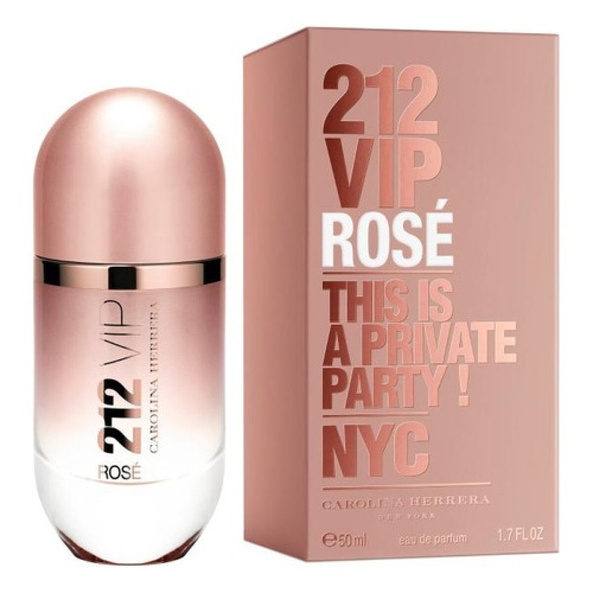 Perfume Carolina Herrera 212 VIP Rosé 50ml Original 