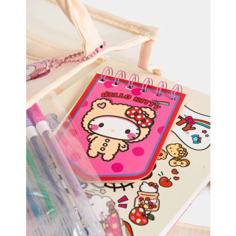 Set De Librería Hello Kitty Kawaii Blanco Crudo