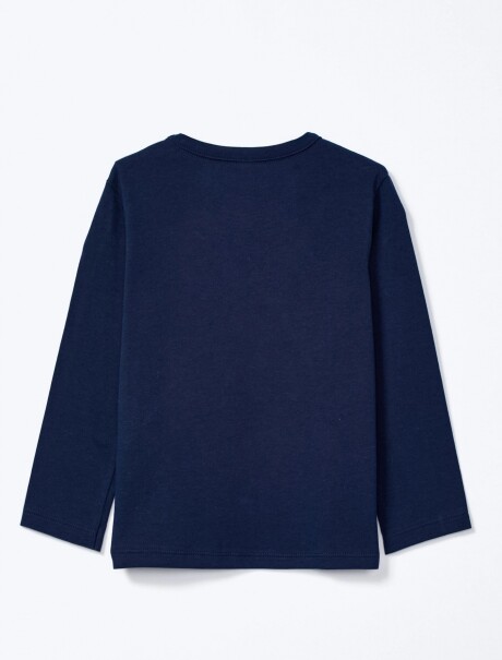 BUZO INFANTIL CON ESTAMPA AZUL