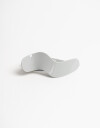 Broche Acrilico Broche Formato Wavy Moda De Actilico. - Gris Claro