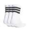 Medias Unisex Adidas 3 Tiras X3 Blanco - Negro