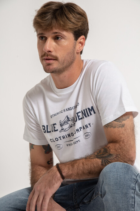 Remera Denim Blanca