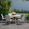 Mesa redonda de Patio Diámetro 141cm - Urbanite Beige