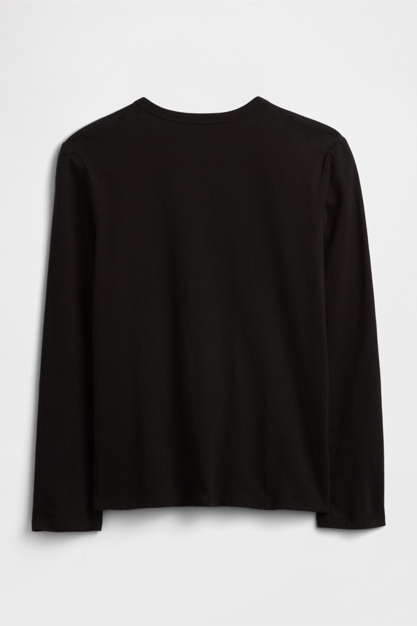 Remera Logo Gap Niño True Black