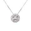 Colgante Grace en oro blanco 18k con brillantes Colgante Grace en oro blanco 18k con brillantes