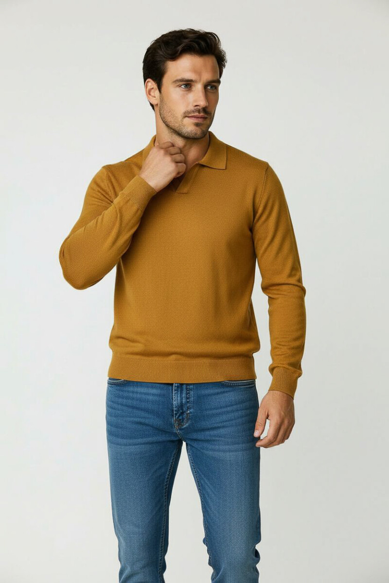 Sweater Zine Men - Camel 