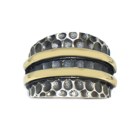 Anillo en Oro y Plata 925 Anillo en Oro y Plata 925
