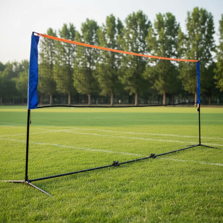 Red Futbol Tenis Portatil Portable Con Bolso Y Soporte Azul/naranja