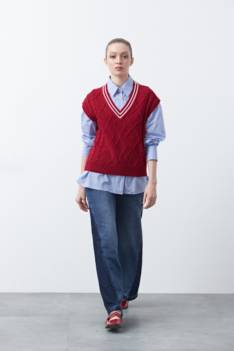 CHALECO ANTLIA Rojo Oscuro