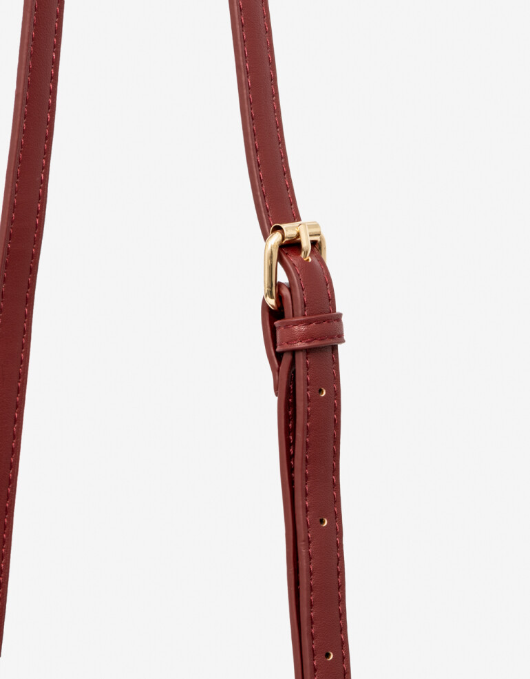 Bandoleras Bandolera Con Doble Asa - Rojo Burdeaux