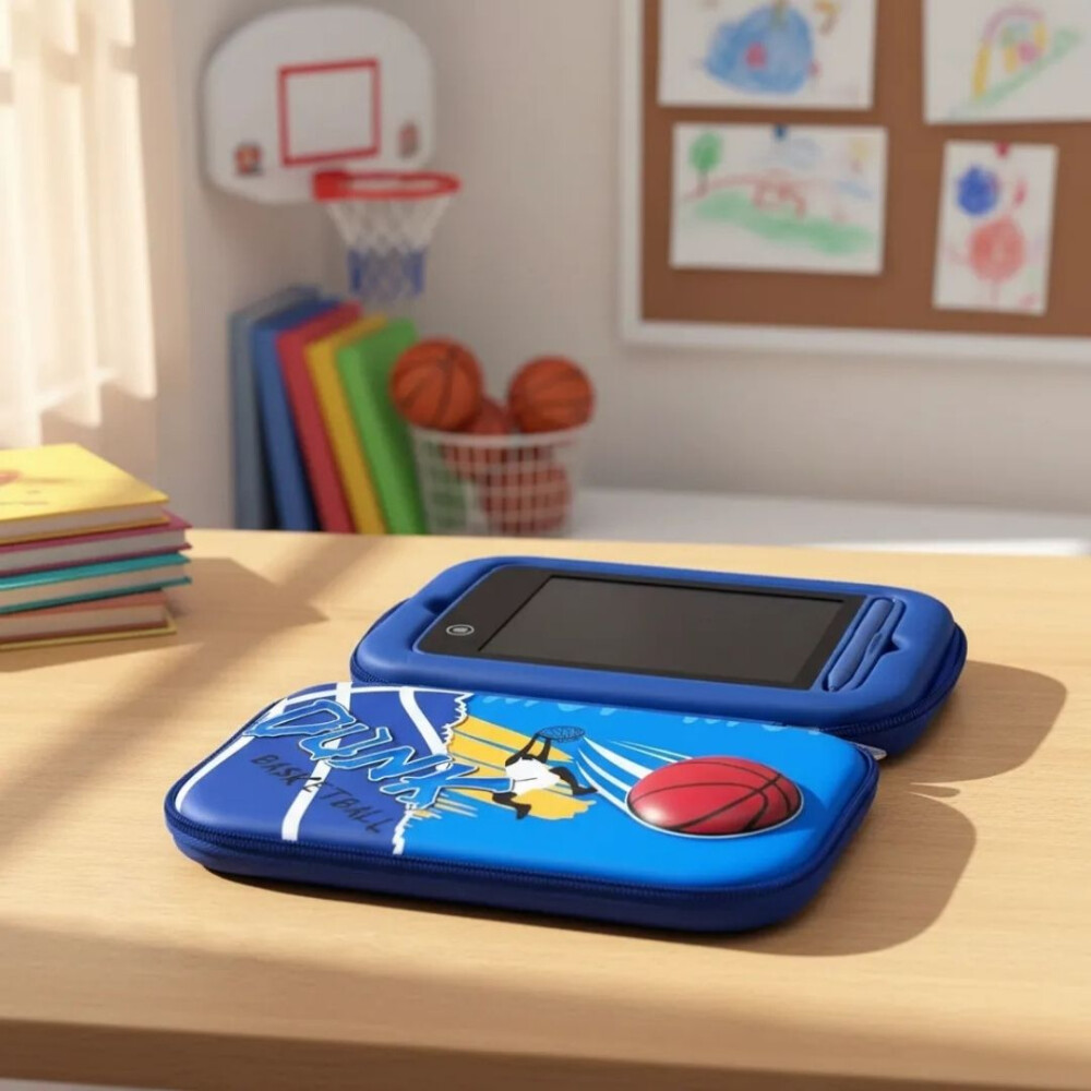 Cartuchera Con Pizarra Magica, Estampados Diferentes BASQUET