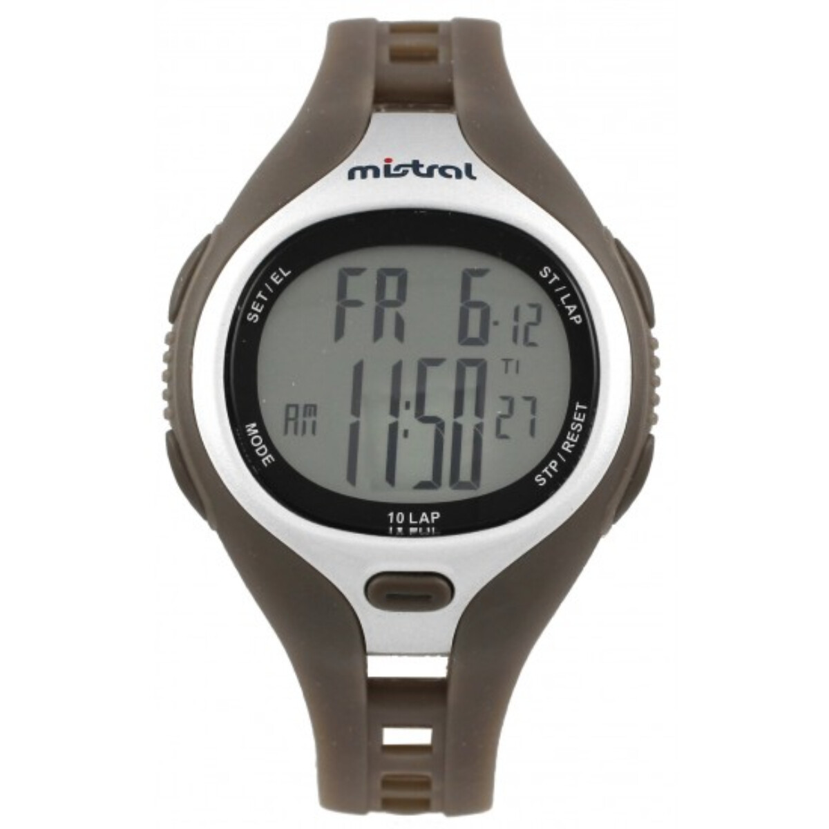 Reloj Mistral Deportivo Silicona Marron 