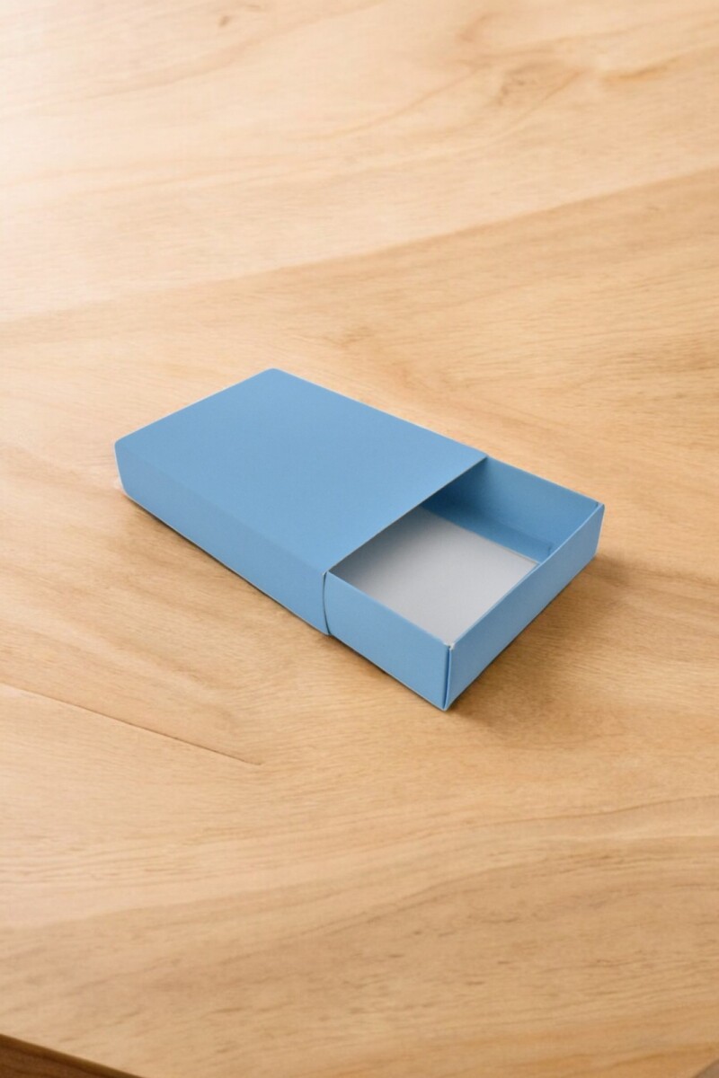Caja 13 tipo caja fosforo 10x14x3 cm. - CELESTE 