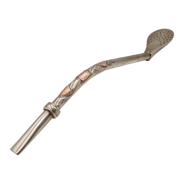 Bombilla criolla - PLATA Y ORO - 29 bmpo29po