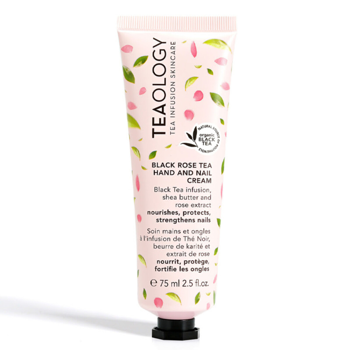 Teaology Crema Para Manos y Uñas de Te Negro y Rosas 