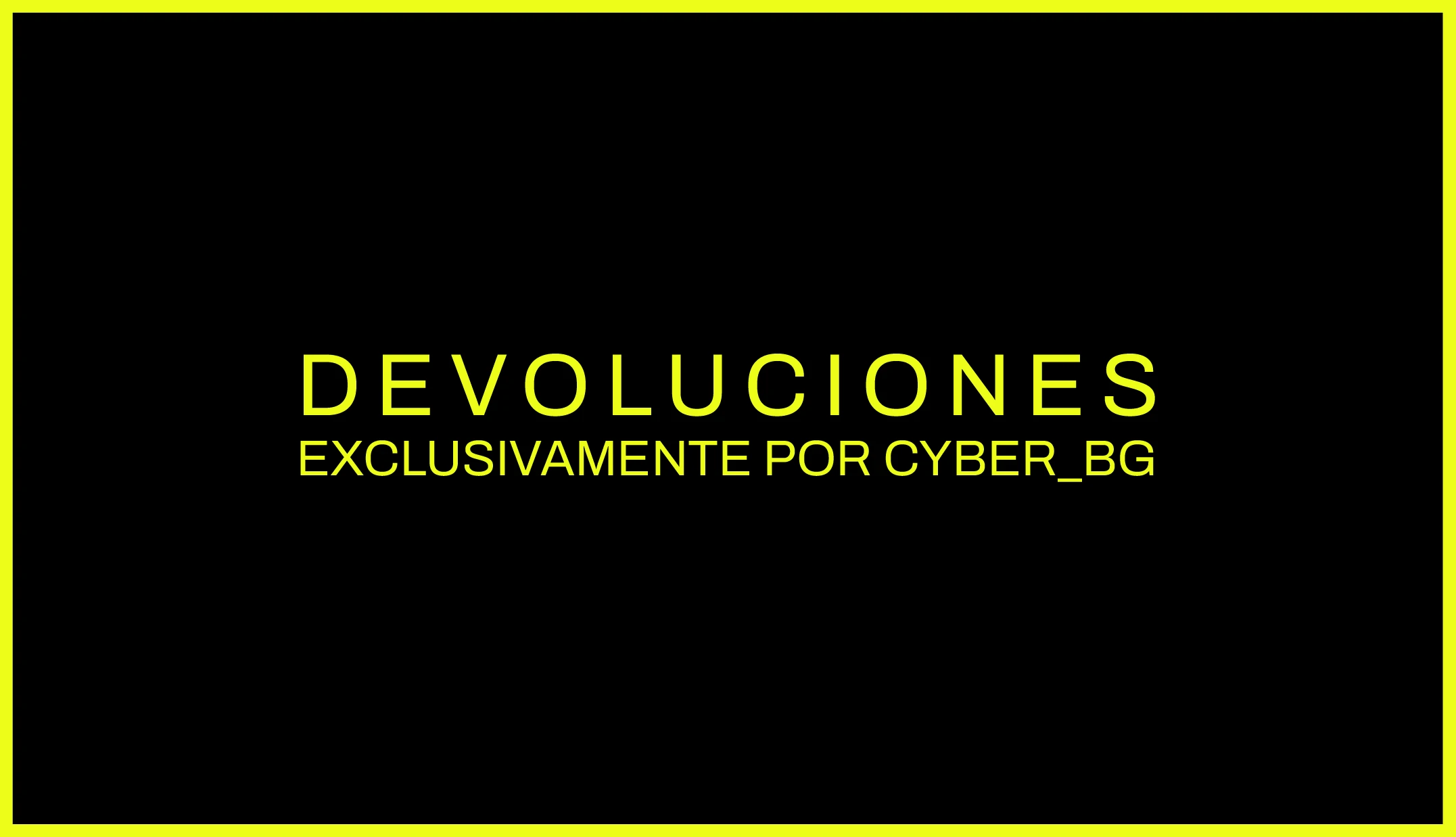 DEVOLUCIONES POP UP