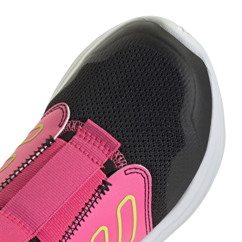 Championes Infantiles Adidas Tensaur Comfort Negro - Rosado - Amarillo Lima