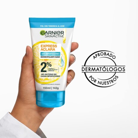 GARNIER EXPRESS ACLARA LIMPIADOR MICROEXFOLIANTE 150ml GARNIER EXPRESS ACLARA LIMPIADOR MICROEXFOLIANTE 150ml